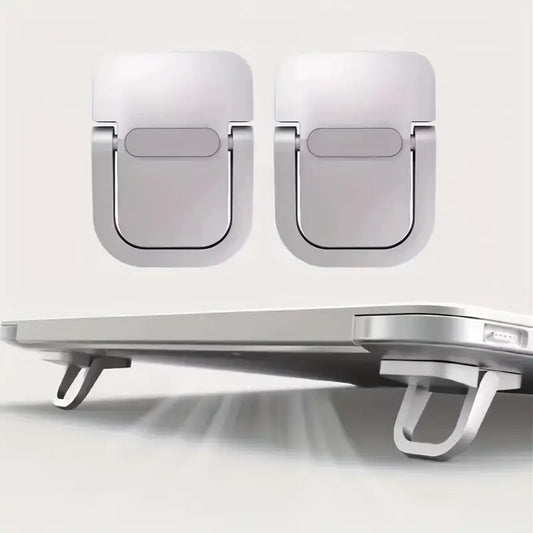 Supports Réglables pour Ordinateur Portable – Rehausseurs Pliables Auto-adhésifs pour Meilleure Ventilation