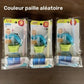Bouchon Adaptateur Universel avec Paille Réutilisable, Couvercle Coloré Bleu ou Jaune, Pratique et Étanche pour Biberon et Gourde