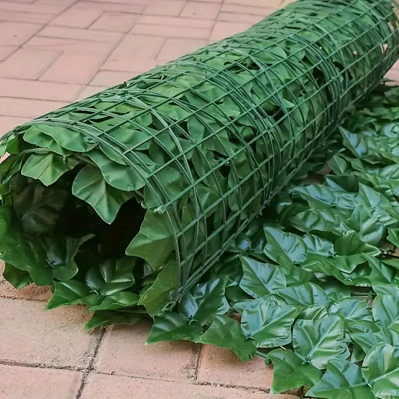 Brise-Vue Feuillage Artificiel en Rouleau – Haie Verte de Jardin pour Clôture, Balcon et Terrasse