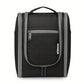 Trousse de toilette noire grande capacité  Pochette voyage pratique et élégante