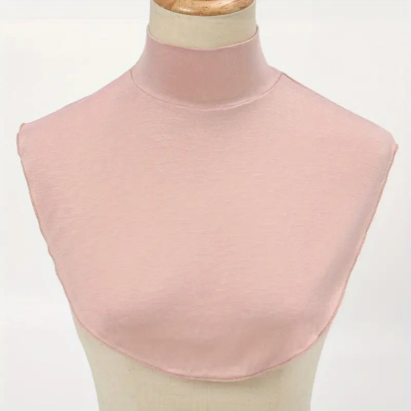 Faux col femme col roulé blanc – Col amovible simple et élégant pour chemisiers, pulls et manteaux