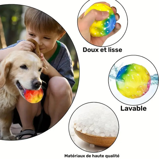 Balle d’entraînement de réflexe multicolore – Accessoire fitness pour coordination, vitesse et agilité