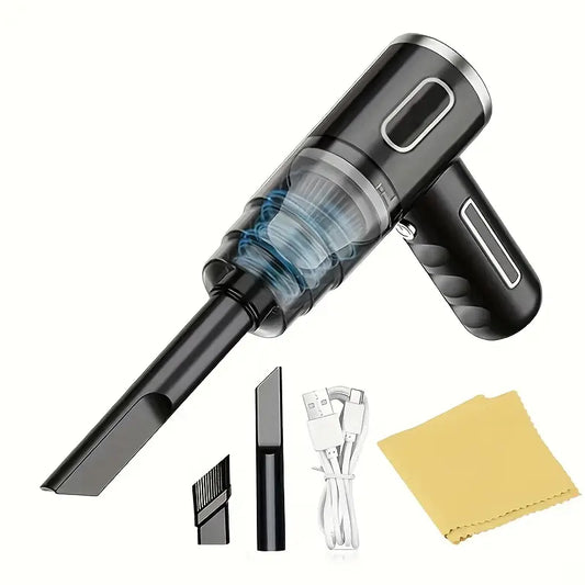 Mini Aspirateur Portable Sans Fil – Nettoyage Puissant pour Clavier, Voiture et Recoins – USB Rechargeable avec Accessoires Inclus