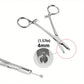 Pince Clamp à Billes 3, 4 et 5 mm pour Piercing – Outil de Précision en Acier Inoxydable pour Tatoueurs