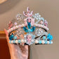 Couronne de princesse des neiges avec strass et perles – Accessoire de déguisement féerique