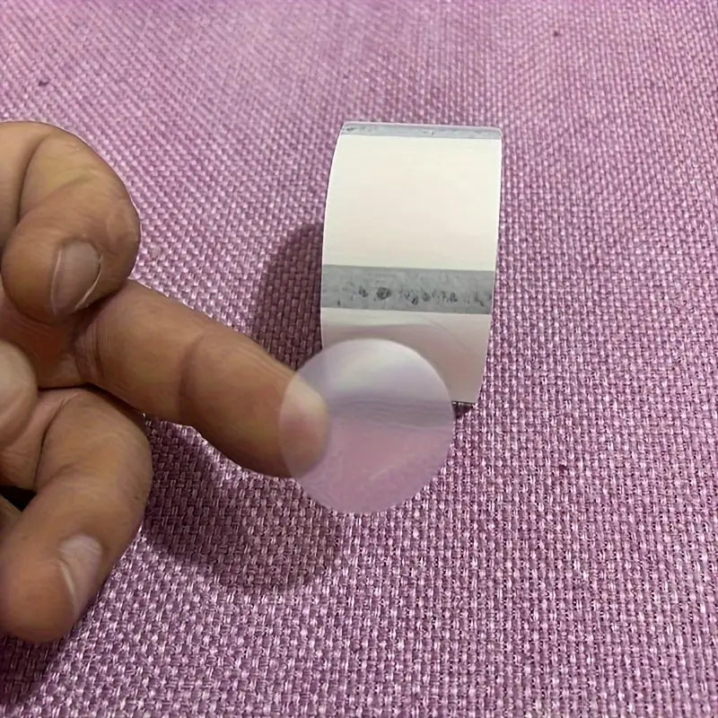 Autocollants ronds transparents – Pastilles adhésives invisibles pour sceller, étiqueter ou emballer proprement