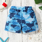 Maillot de bain garçon bleu motif requins – Short de bain confortable et tendance pour l’été