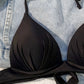 Haut de Bikini Femme Triangle – Coloris, Style Minimaliste à Nouer dans le Dos