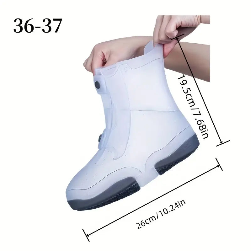 Surbottes Imperméables en Silicone avec Boutons Pression – Protection Antidérapante pour Chaussures