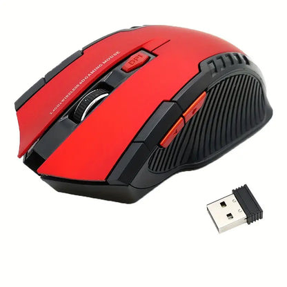 Souris Gaming Sans Fil USB, coloris Rouge