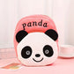 Sac à dos enfant en peluche animaux mignons – Panda, lapin et chat kawaii pour maternelle