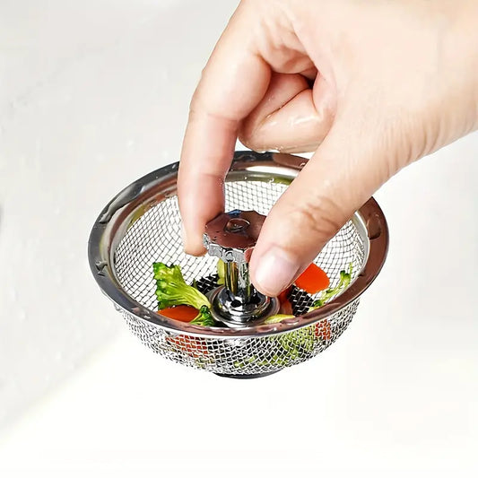 Filtre Passoire de Lavabo en Acier Inoxydable – Panier Anti-Débris pour Évier de Cuisine