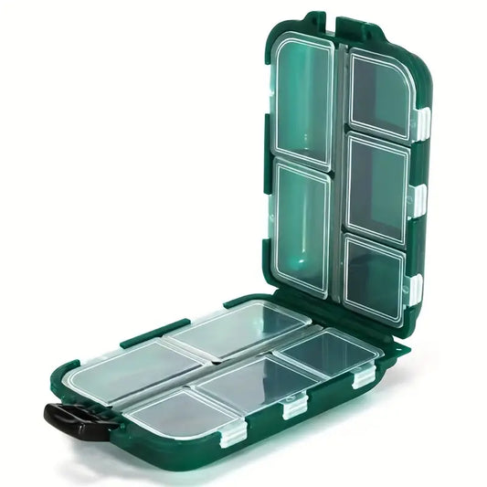 Boîte de rangement pour pêche – Boîte à compartiments étanches pour leurres, hameçons et accessoires