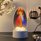 Lampe LED Religieuse Jésus Miséricordieux – Veilleuse Spirituelle avec Lumière Ambiance pour Maison et Chapelle