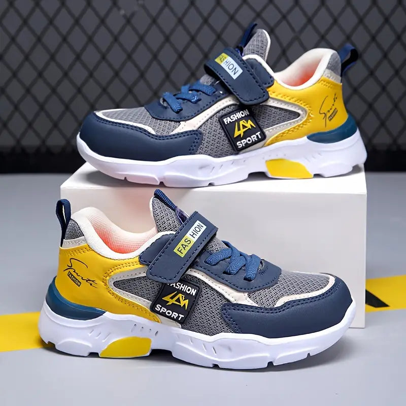 Baskets de sport fille – Chaussures respirantes légères avec scratch et semelle antidérapante