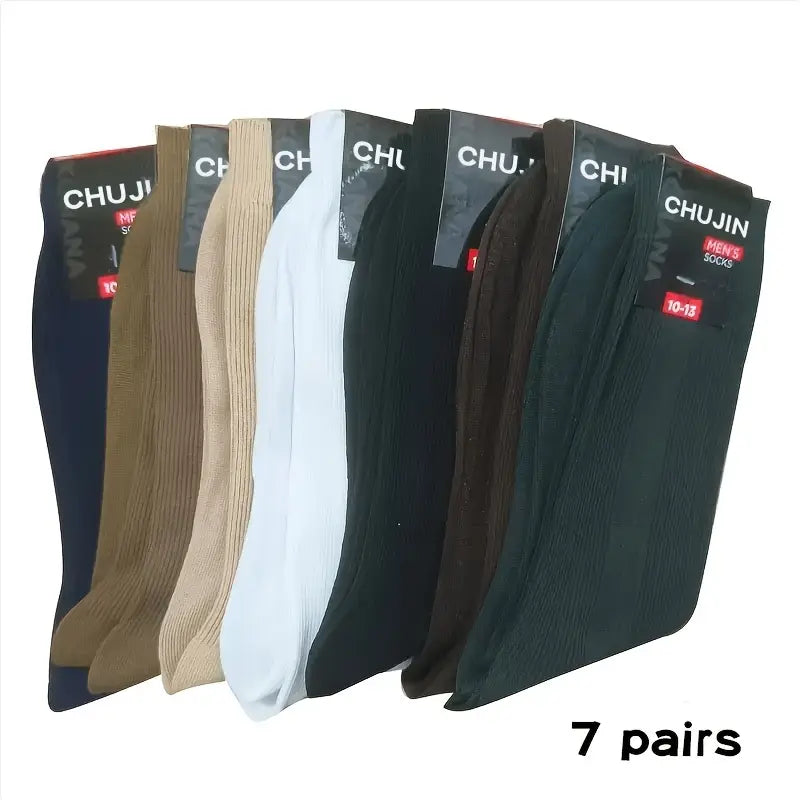 Lot de 4 paires de chaussettes homme classiques – Confortables, résistantes et élégantes, couleurs assorties