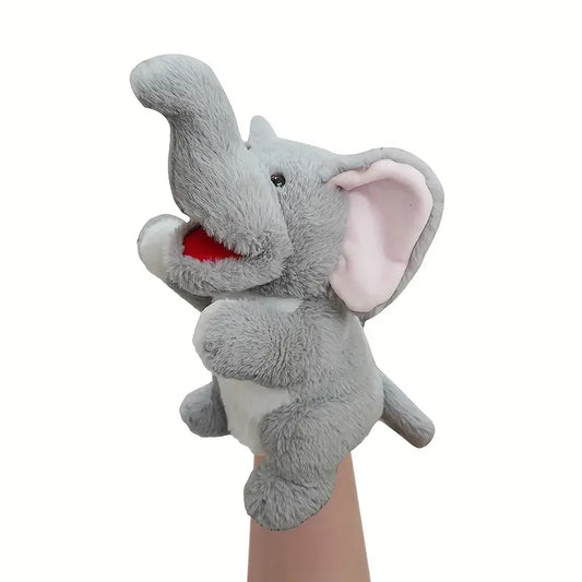 Marionnettes Animaux Sauvages en Peluche – Jouets Éducatifs pour Théâtre et Histoires d’Enfants