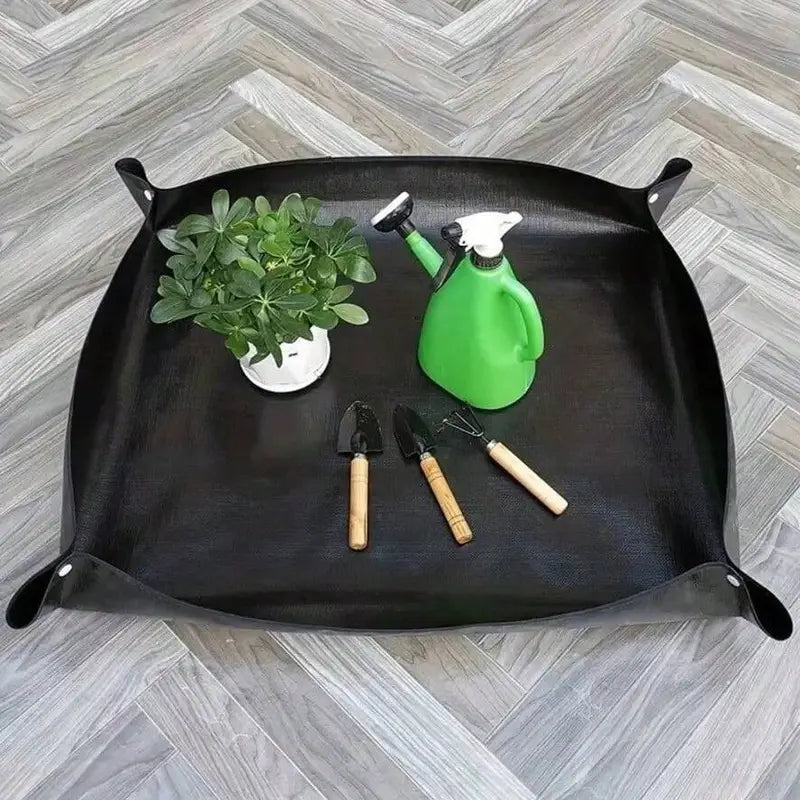 Tapis de rempotage étanche pour plantes  Bac de jardinage pliable et facile à nettoyer | Entretien des plantes