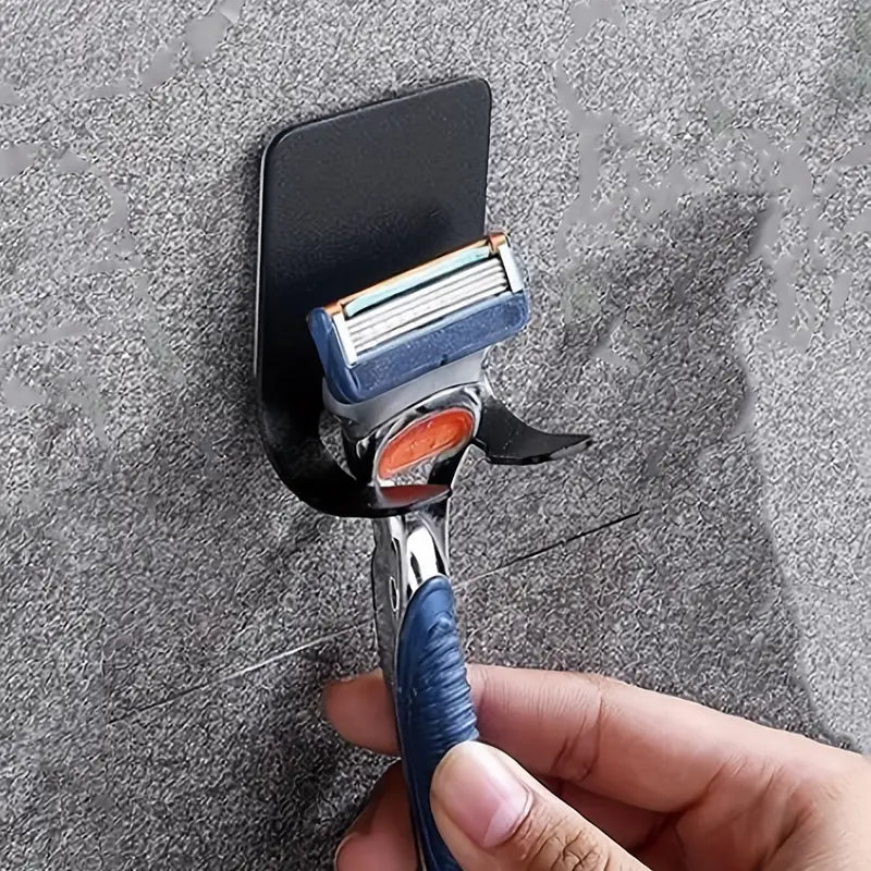 Support Murale pour Rasoir en Acier Inoxydable – Crochet Adhésif Étanche | Accessoires Salle de Bain