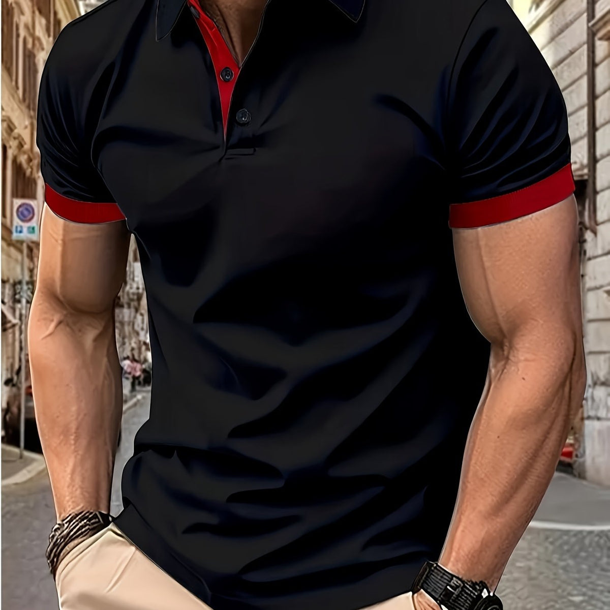 Chemise De Golf Décontractée À Manches Courtes