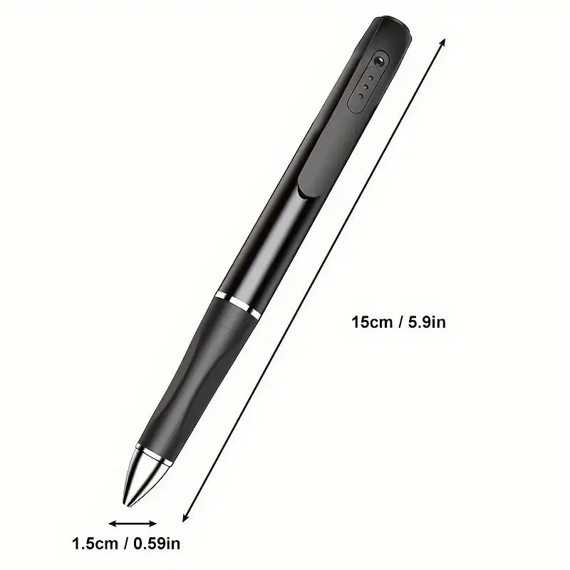 Stylo Caméra Espion Discrète Full HD – Caméra de Surveillance Cachée avec Enregistrement Audio et Vidéo