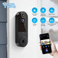 Caméra Sonnette Vidéo WiFi 2.4GHz avec Stockage Cloud – Vision Nocturne, Audio Bidirectionnel et Détection de Mouvement