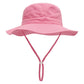 Chapeau de soleil enfant avec cordon – Protection anti-UV, motifs colorés et unis pour filles et garçons