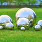 Boule Miroir Décorative de Jardin – Sculpture Moderne en Acier Inoxydable pour Extérieur, Terrasse et Étang