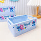 Boîte de Rangement Papeterie Bébé Motif Stitch – Organisateur Bureau Enfant pour Crayons et Accessoires