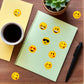 Autocollants Emoji Amusants – Stickers Décoratifs Étanches pour Tasses, Cahiers, Téléphones et Papeterie