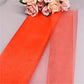 Tulle organza jaune fluo pour emballage cadeau – Rouleau tissu décoratif transparent pour artisanat, bouquets et événements