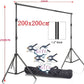 Kit Support de Fond Photo 200x200 cm avec Pinces et Sac – Trépied Réglable pour Studio Photo et Vidéo