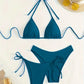 Ensemble Bikini Brésilien – Triangle Ajustable & Bas Échancré à Nouer