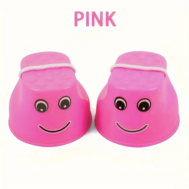 Échasses pour enfants en plastique – Jeu d’équilibre extérieur amusant et éducatif