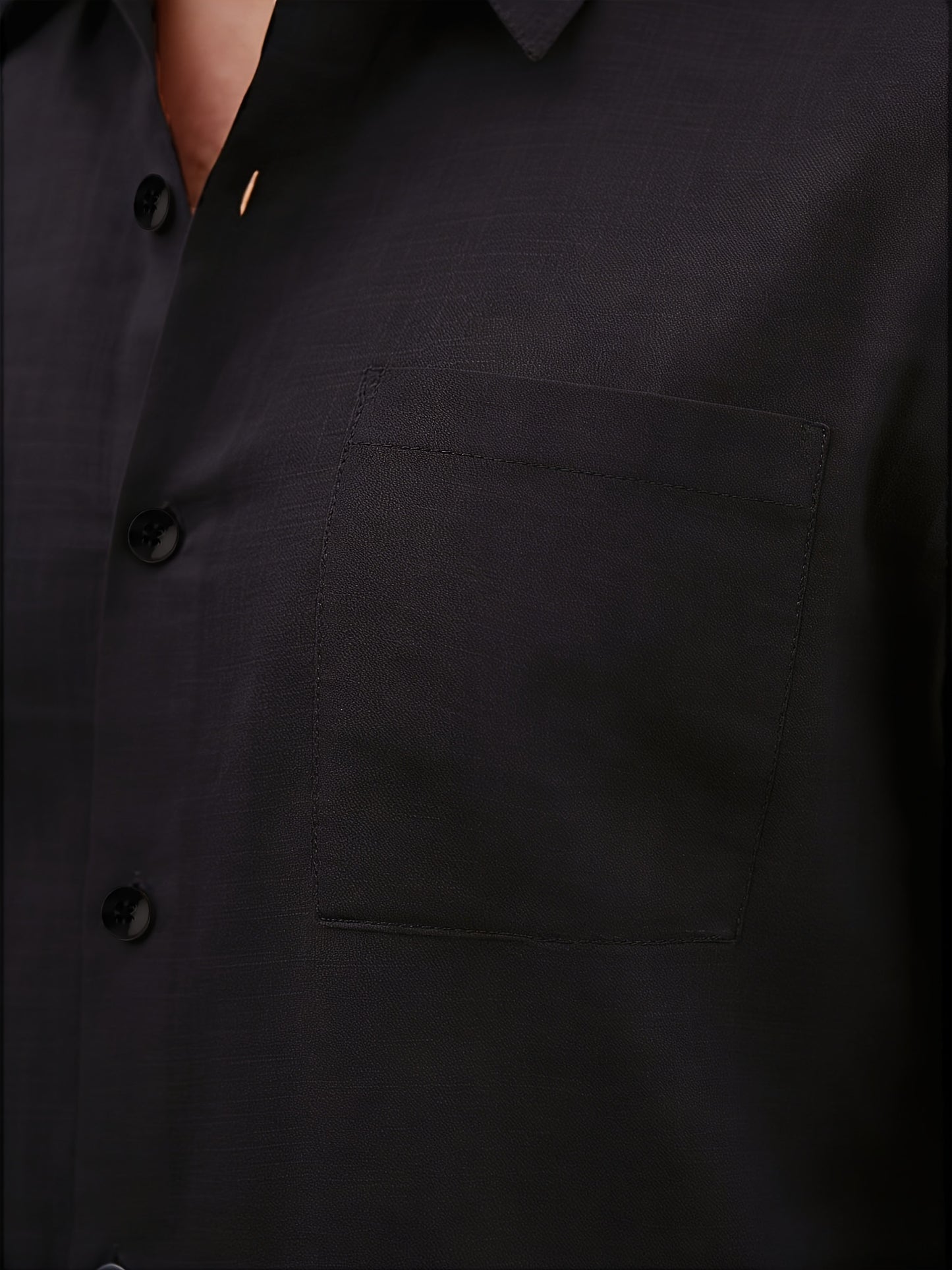 Chemise Homme à Manches Courtes de Couleur Unie