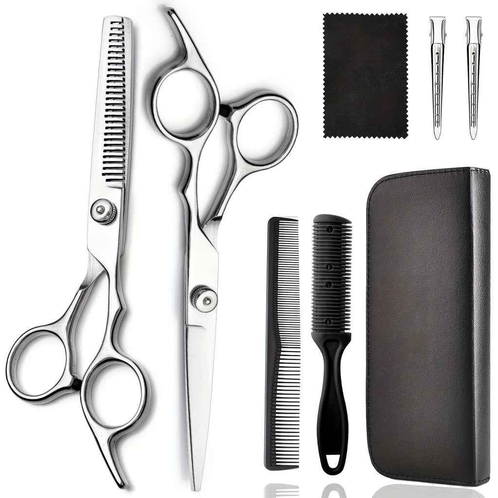 Kit de Coiffure Professionnel 8 pièces, coloris Argenté