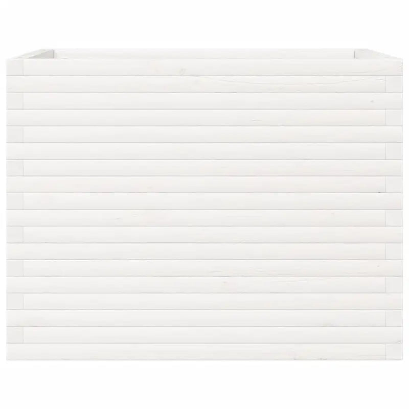 Grande jardinière rectangulaire blanche – Pot de fleurs moderne pour terrasse, balcon et jardin