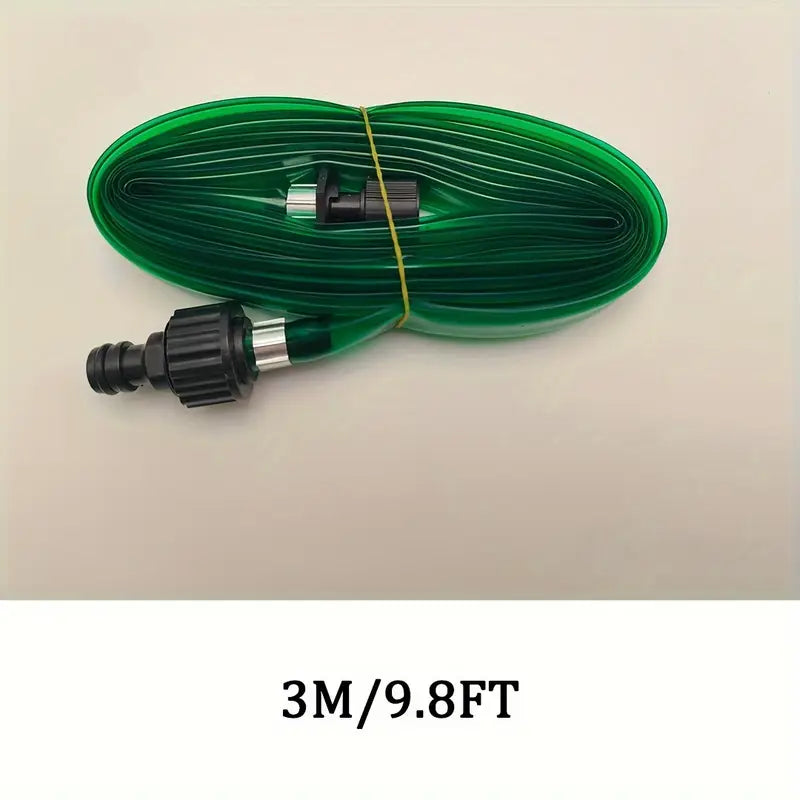 Tuyau d’Arrosage Plat 3/7.5/15M – Flexible, Résistant et Compact pour Jardin, Pelouse et Extérieur