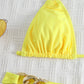 Bas de bikini à maillons dorés – Coupe échancrée et détails glamour pour un été éclatant
