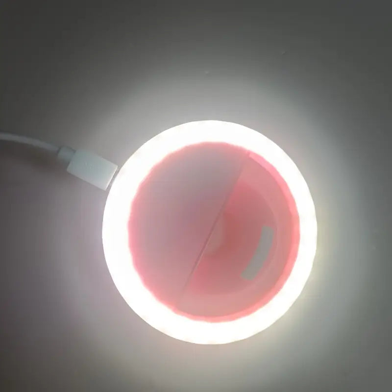 Mini Ring Light LED Clip pour Smartphone – Lampe Selfie Rechargeable pour Photos, Vidéos et Maquillage