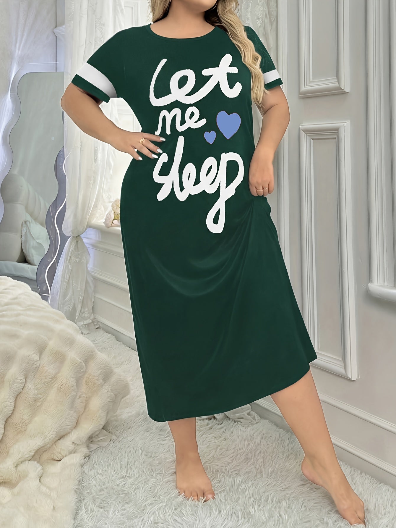 Robe longue de nuit pour femmes grandes tailles