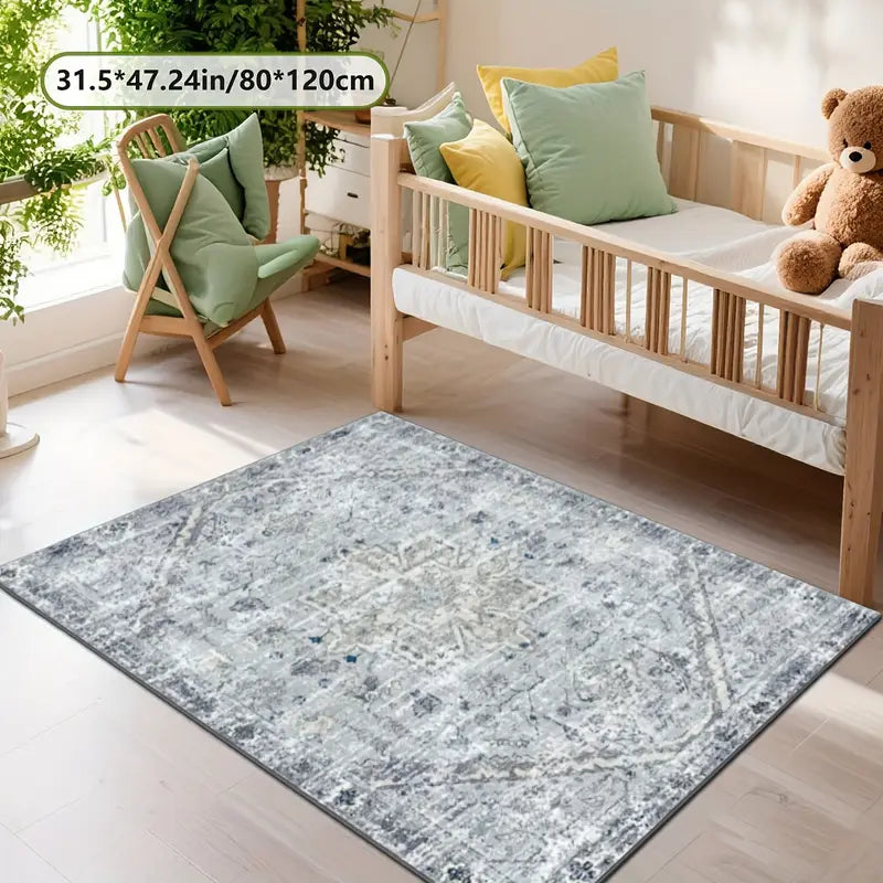 Tapis de Salon Moderne – Grand Tapis Rectangulaire Design Élégant et Confortable