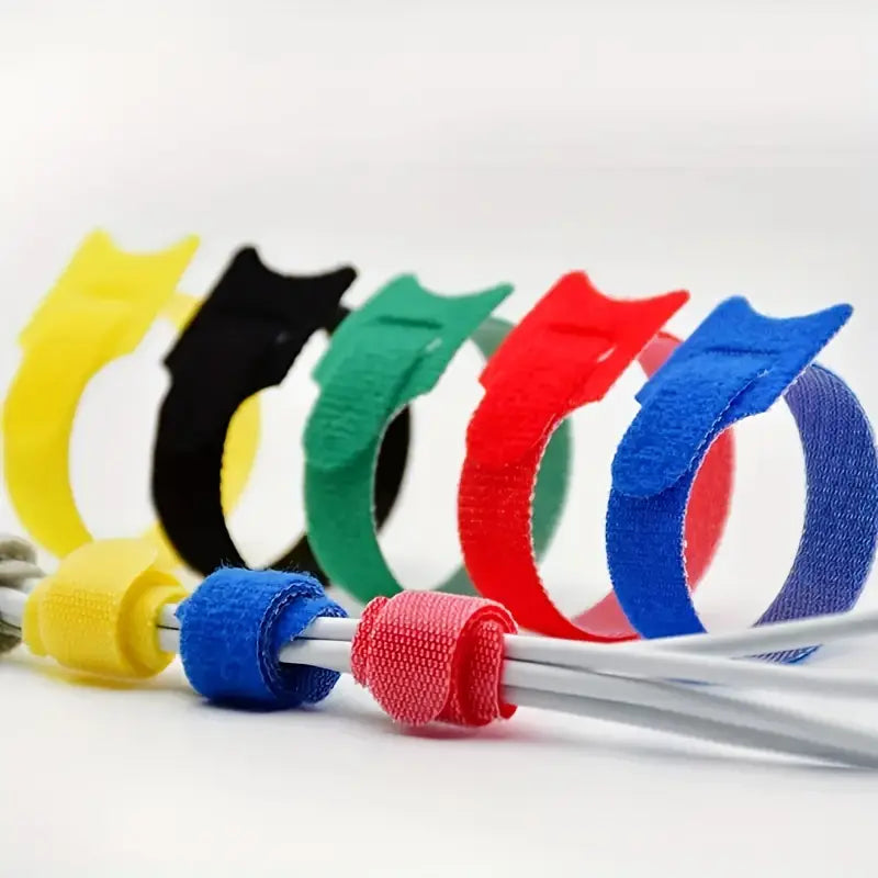 Attaches Réutilisables en Plastique Blanc – Sangles de Serrage Polyvalentes pour Câbles et Organisation
