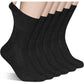 Lot de 6 Paires de Chaussettes Médicales Blanches, coloris Noir