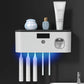 Station de Désinfection UV et de Chargement pour Brosses à Dents Électriques – Organisateur Mural Multifonction Soins Bucco-Dentaires