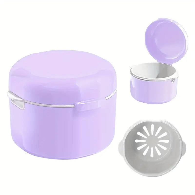 Boîte de Stérilisation pour Brosse à Dents – Récipient de Nettoyage Portable avec Panier de Drainage