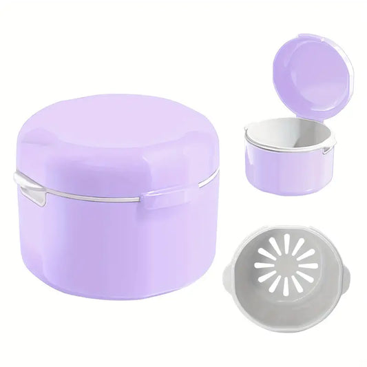 Boîte de Stérilisation pour Brosse à Dents – Récipient de Nettoyage Portable avec Panier de Drainage