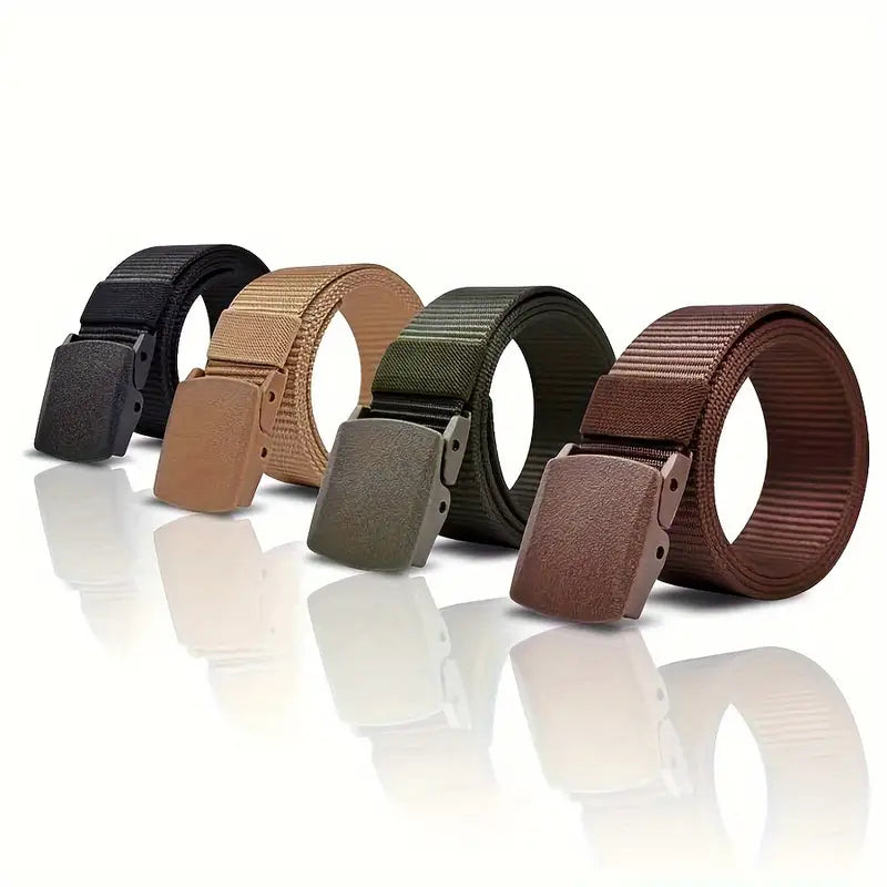 Ceinture militaire homme en nylon – Accessoire résistant avec boucle solide, idéale pour sport et plein air