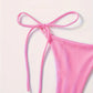 Bikini Femme 2 Pièces à Nouer – Maillot de Bain Triangle Dos Nu, Style Plage & Été Séduisant