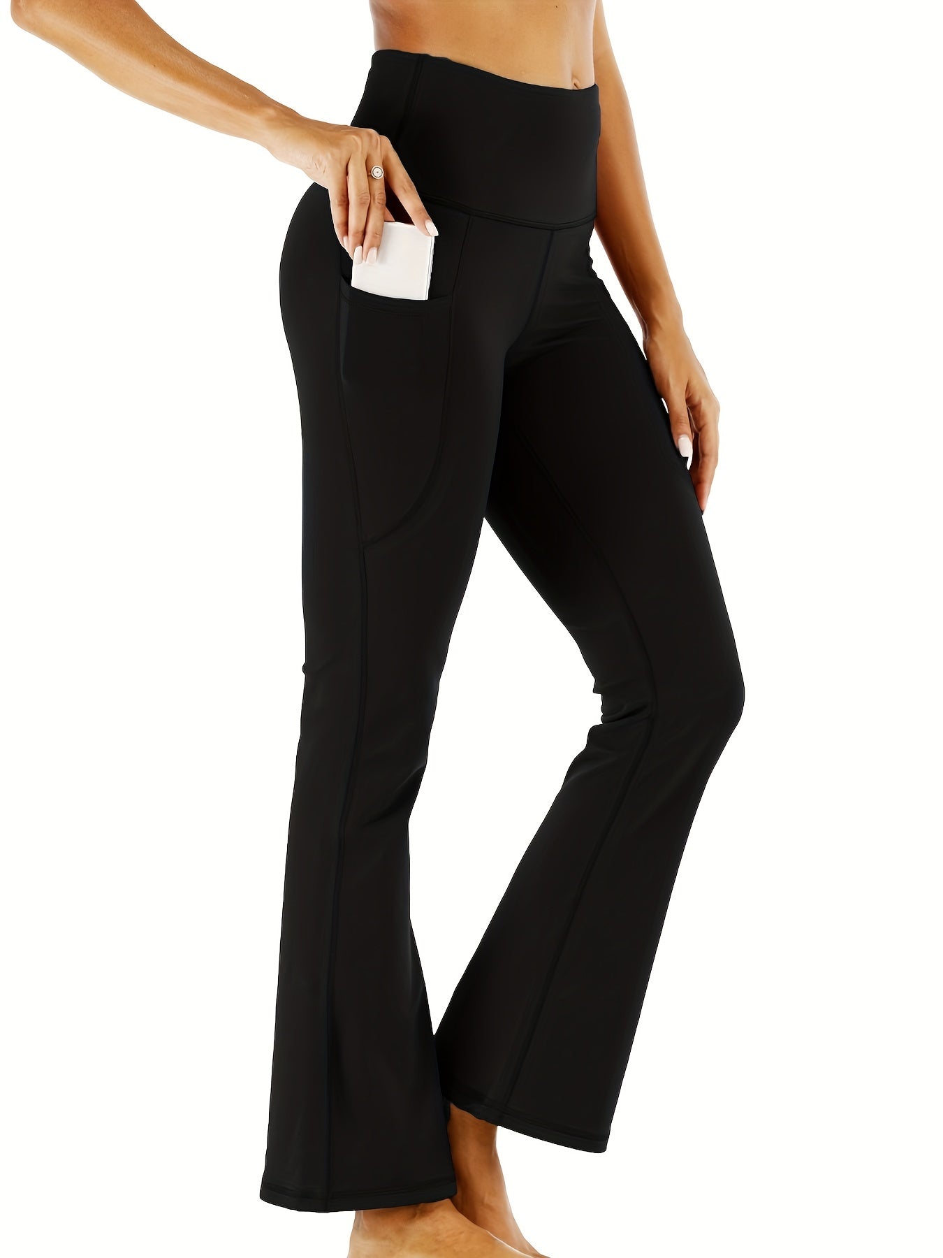 Pantalon évasé pour femme avec poches